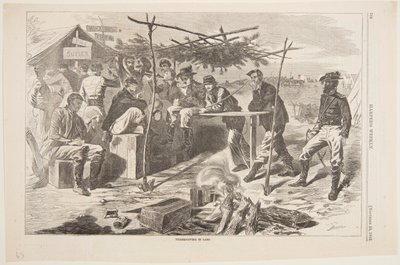 Hálaadás a táborban alkotó: Winslow Homer