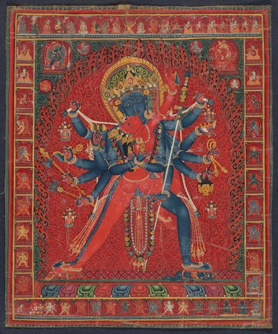 Chakrasamvara és hitvese Vajravarahi alkotó: anonymous 