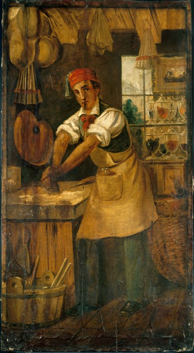 Francia: Au bon broyeur. A színkereskedő jele. Rue Saint-Martin, majd rue Saint-Denis (volt Maison Picou), 1. kerület, Párizs. alkotó: anonymous 