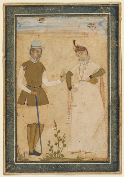 Egy európai pár alkotó: attributed to Ali Riza, the "Bodleian Painter"