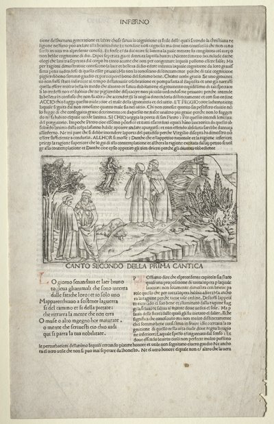 Dante és Vergilius Beatrice látomásával alkotó: attributed to Baccio Baldini (Italian, c. 1436 1487)
