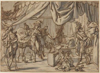 Mucius Scaevola alkotó: attributed to Bernardo Castello