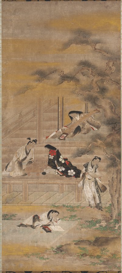 A négy öröm alkotó: attributed to Iwasa Matabei