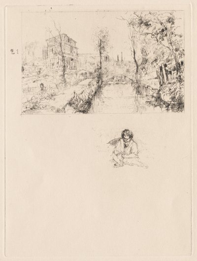 [Táj híddal és gyerekkel] alkotó: attributed to Jean Louis Richter