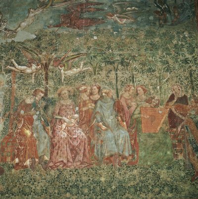 Udvari hölgyek szabadtéri koncerten alkotó: attributed to Master of the Triumph of Death