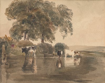 Tehenek a medencében alkotó: attributed to Peter DeWint