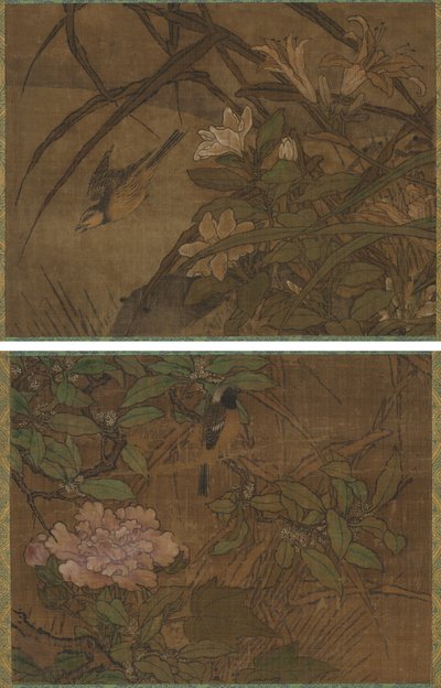 Madarak és virágok alkotó: attributed to Sesshū Tōyō