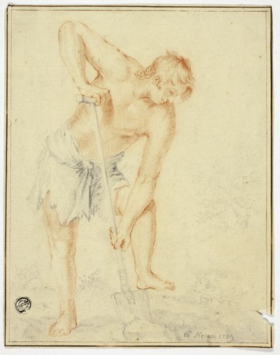 Férfi ásóval alkotó: called Cavaliere d