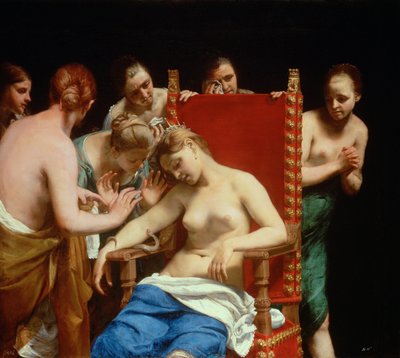 Kleopátra halála alkotó: called Guido Canlassi Guido Cagnacci