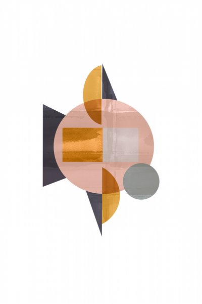 Modern geometrikus rózsaszín alkotó: cartissi