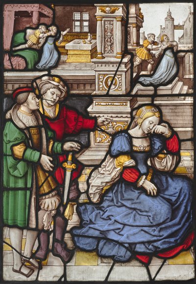 Lucretia története alkotó: circle of Master of the "Kanis Triptych"