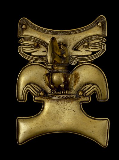 Tukánná átalakult sámán medál, i.sz. 500-1550 (arany) alkotó: culture Tairona