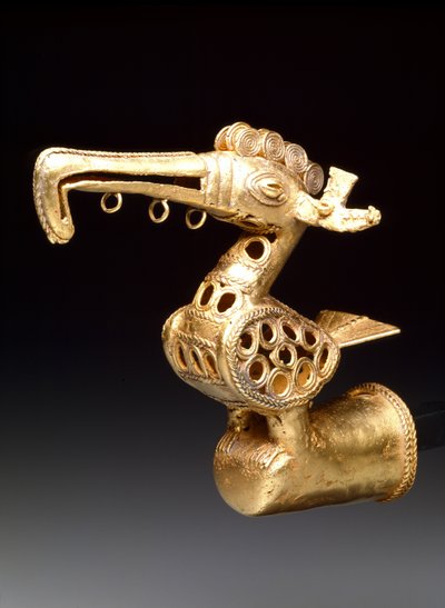 Madár alakú záró, 500-1500 körül (arany) alkotó: culture Zenú