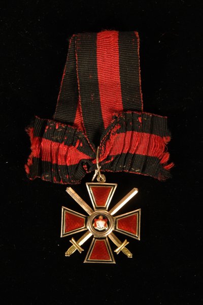 A Szent Vlagyimir Lovagrend IV. osztályának szalagja és jelvénye, 19. század alkotó: decorations and medals Orders
