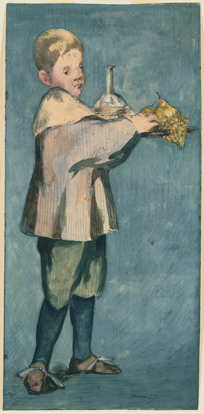 Tálcát hordozó fiú alkotó: Édouard Manet
