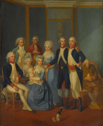 Egy katonacsalád portréja, kb. 1789-90. alkotó: early 19th century painter.