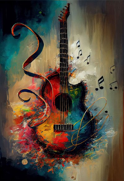 Symphony in Color: Abstract Art inspired by Music alkotó: F. Abderrahim