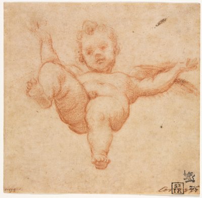 Repülő Ámor alkotó: follower of Annibale Carracci