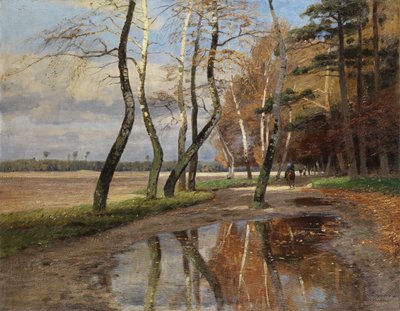 Lovasok őszi fák alatt alkotó: genannt Winter-Schroeter Wilhelm Schroeter