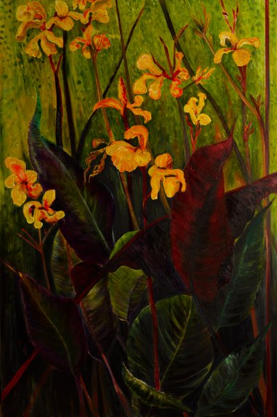 Canna Lily, 2017 (olaj, vászon) alkotó: jocasta shakespeare