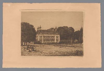 Kilátás a Landgoed Waterland rétről alkotó: jonkheer Barthold Willem Floris van Riemsdijk