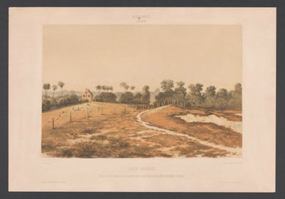 Zsidó Savannah Zsidók Savannah. Kilátás a zsinagógára és a temetőre a katonai Cordonpad oldaláról (cím az objektumon) Nyugat-India (sorozat címe az objektumon) Kilátások Hollandia Nyugat-Indiájáról (sorozat címe) alkotó: jonkheer Jacob Eduard van Heemskerck