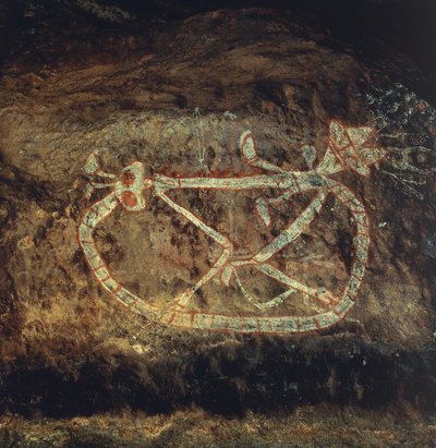 Őslakos mitológia (sziklafestészet) alkotó: Theodore Charles Ange Coquelin