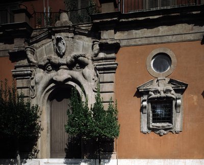 Kilátás a Zuccari palotára alkotó: or Zuccaro Federico Zuccari