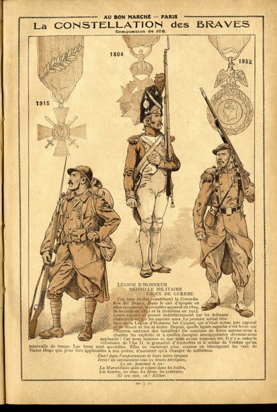 Bon Marche naplója 1917 – Job illusztrációja (Jacques Marie (Jacques-Marie) Gaston Onfray és Breville) (1858-1931): 1905 alkotó: pseudonym for Onfray de Breville Jacques Job