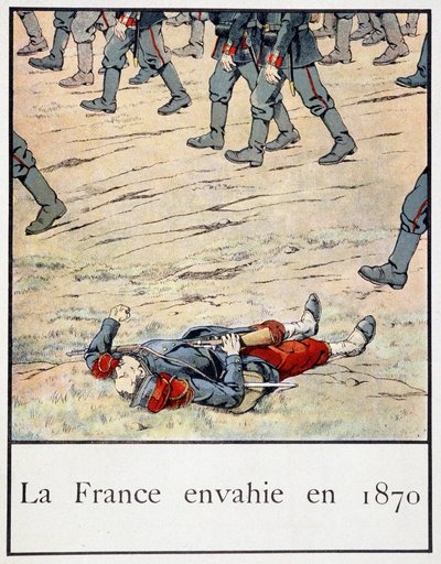 Franciaország 1870-ben megtámadta (egy katona meghalt a csatatéren) – Jacques Bainville „Petite histoire de France” című könyvében, szerk. Sörény alkotó: pseudonym for Onfray de Breville Jacques Job