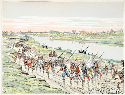Az illusztráció a „Le bon roy Henri” című könyvből származik, illusztrálta: Jacques Marie Gaston Onfray de Breville a JOB-ban (1858-1931): IV. Henri Párizsról szól – Magángyűjtemény alkotó: pseudonym for Onfray de Breville Jacques Job