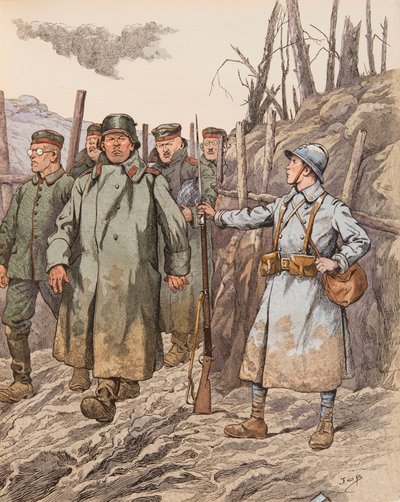 Jacques Marie Gaston Onfroy de Breville a munkahelyén (1858-1931) - Blueberry (fiatal újonc, aki német foglyokat felügyelt az első világháború alatt), Magángyűjtemény alkotó: pseudonym for Onfray de Breville Jacques Job