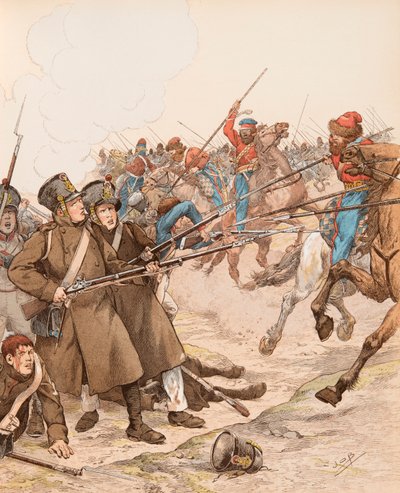 Jacques Marie Gaston Onfroy de Breville dit JOB (1858-1931) – Francia katonaság a napóleoni hadjáratok idején, 1815-ben Marie Louise beceneve, a kozákok elleni harcban, magángyűjtemény alkotó: pseudonym for Onfray de Breville Jacques Job
