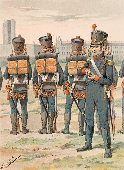Jacques Marie Gaston Onfroy de Breville dit JOB (1858-1931) - Francia csapatok mindenkor: Pied Artillery (1812), Magángyűjtemény alkotó: pseudonym for Onfray de Breville Jacques Job