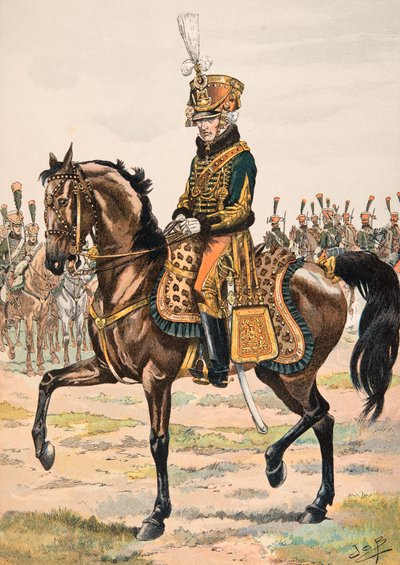 Jacques Marie Gaston Onfroy de Breville dit JOB (1858-1931) – A francia csapatok mindenkori felszerelése: 1813-ban a díszőrség egyik ezredének parancsnoka, magángyűjtemény alkotó: pseudonym for Onfray de Breville Jacques Job