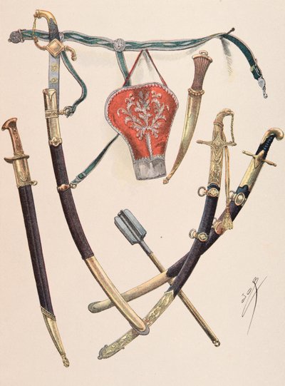 Jacques Marie Gaston Onfroy de Breville munkája során (1858-1931) – A francia csapatok mindenkori felszerelése: Arms a l