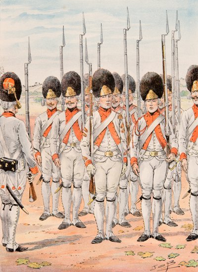 Jacques Marie Gaston Onfroy de Breville dit JOB (1858-1931) – A francia csapatok mindenkori felszerelése: Az Orleans Infanterie ezred gránátosai (1765-1775), Magángyűjtemény alkotó: pseudonym for Onfray de Breville Jacques Job