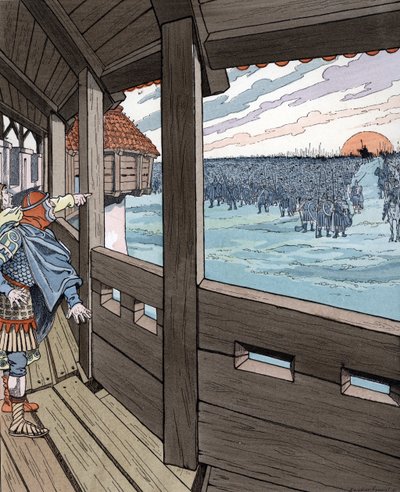 Pavia ostroma (773-774): Ogger felkiált: „A vasember! Itt van Nagy Károly" alkotó: pseudonym for Onfray de Breville Jacques Job
