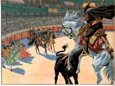 Bikaviadal Spanyolországban. Joachim Murat alkotó: pseudonym for Onfray de Breville Job