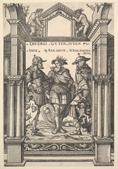 A három zsidó hős, a Hősök és hősnők című filmből, 1516. alkotó: the Elder Hans Burgkmair