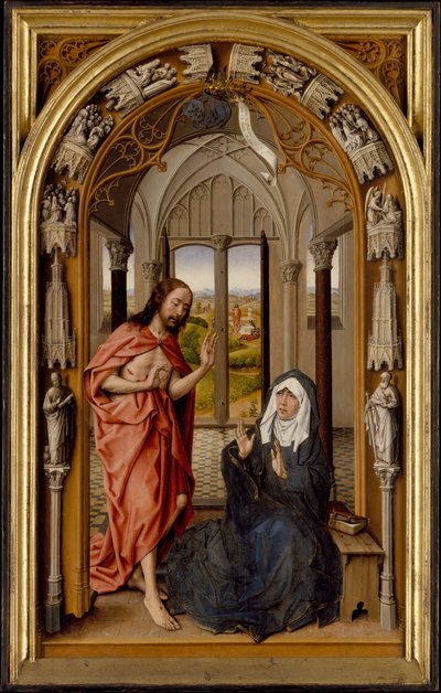 Krisztus megjelenése az anyjának, kb. 1496. alkotó: the Elder Juan de Flandes