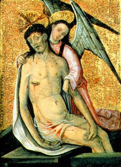 A halott Krisztus, akit egy angyal támogat alkotó: the Elder Rodrigo de Osona