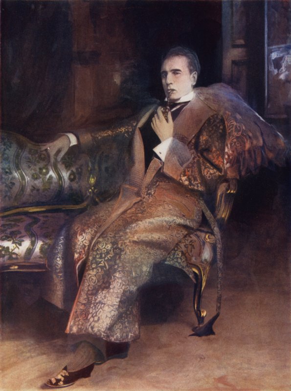 William Gillette a Sherlock Holmesban (színes fotó) alkotó: English Photographer
