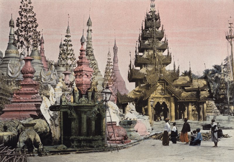 Rangoon, Pagoda De Choue Dagoun alkotó: European Photographer