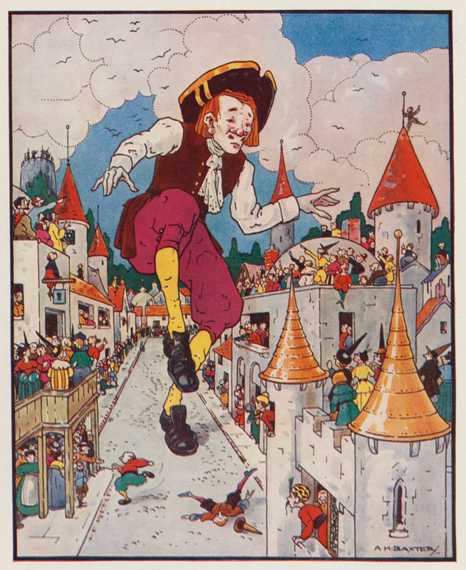 Illusztráció Jonathan Swift Gulliver utazásaihoz (színes litográfia) alkotó: (after) American School
