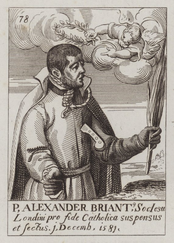Alexander Briant, angol jezsuita és katolikus mártír (metszet) alkotó: (after) English School