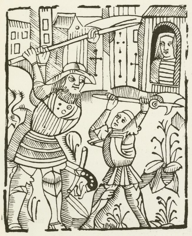 Guy of Warwick (metszet) alkotó: (after) English School