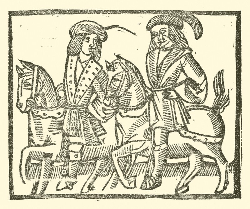 Illusztráció a Roxburghe-balladákhoz (fametszet) alkotó: (after) English School