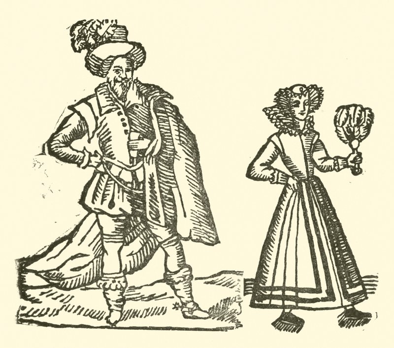 Illusztráció a Roxburghe-balladákhoz (fametszet) alkotó: (after) English School