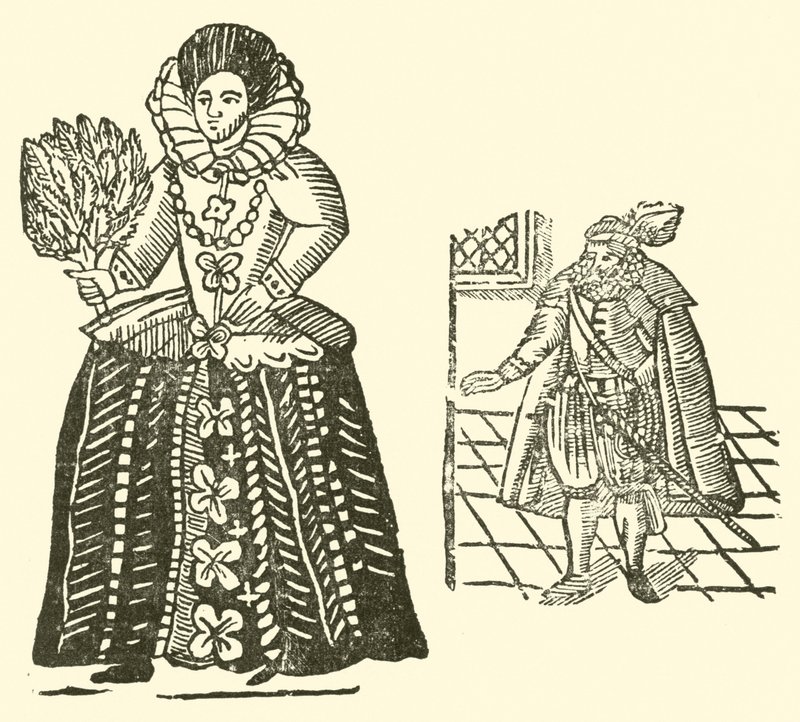 Illusztráció a Roxburghe-balladákhoz (fametszet) alkotó: (after) English School